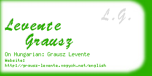 levente grausz business card